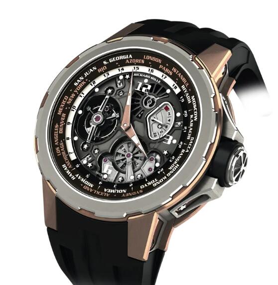 RICHARD MILLE RM 58-01 Manual Winding Tourbillon Worldtimer Jean Todt Replica Watch